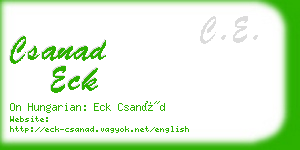 csanad eck business card